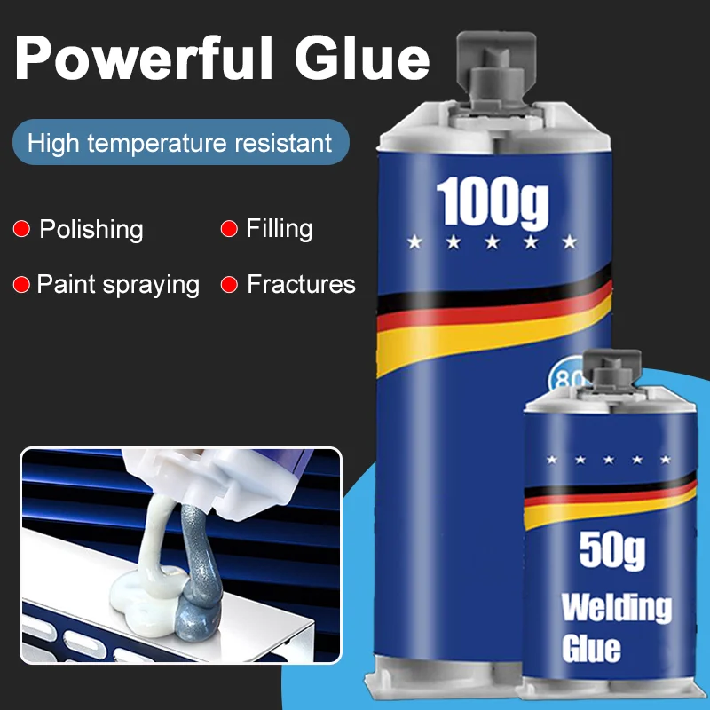 Metal Repair Adhesive High Strength Cold Welding Glue Welding Equipment Industrial Metal Repair Glue Magic Plastic Repair Agent-animated-img