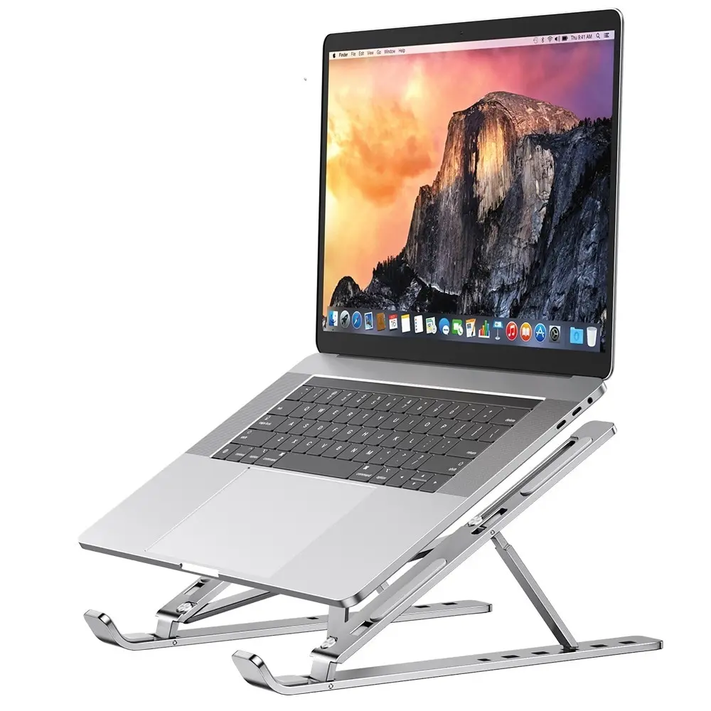 Portable Laptop Stand Aluminum Notebook Support Computer Bracket Macbook Air Pro Holder Accessories Foldable Lap Top Base For Pc-animated-img