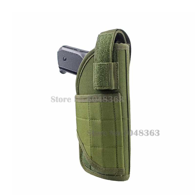 Molle Vest Tactical Pistol Holster Hidden Holster Pistol Carry Bag Adjustable Righthand Solid Gun Holster Pouch-animated-img