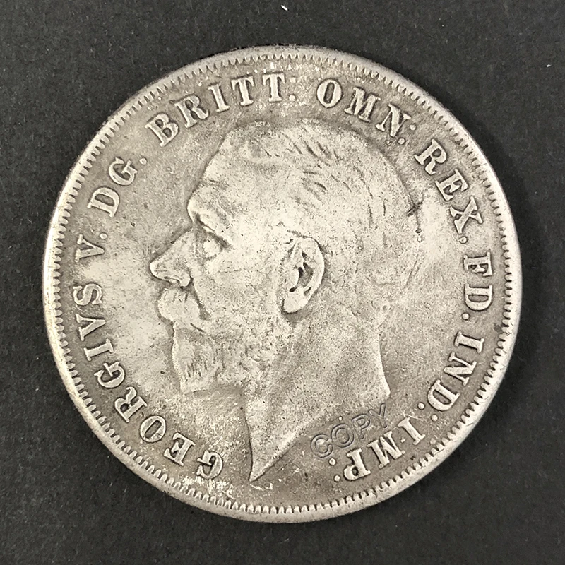 1935 British King George V Knight Commemorative Coin, Crown Copy Collection Medal, Home Decoration, Antique Coin, Gift-animated-img