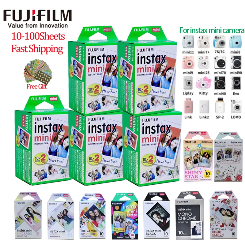 Fujifilm Instax Mini Film 60 films pour Fuji Instax mini 8 / 7s / 25/50/90
