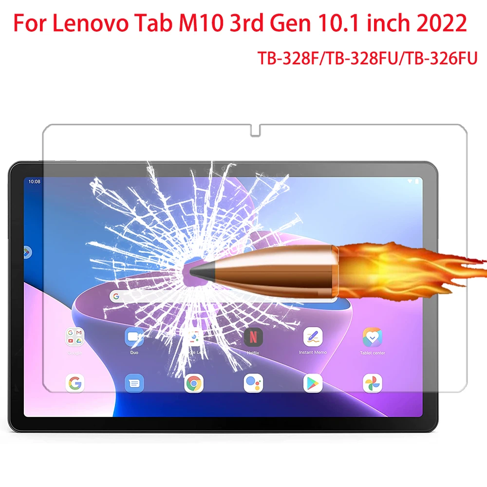 Tempered Glass Screen Protector For Lenovo Tab M10 3rd Generation 10.1 inch 2022 Tablet Protective Film TB-328F TB-326FU-animated-img