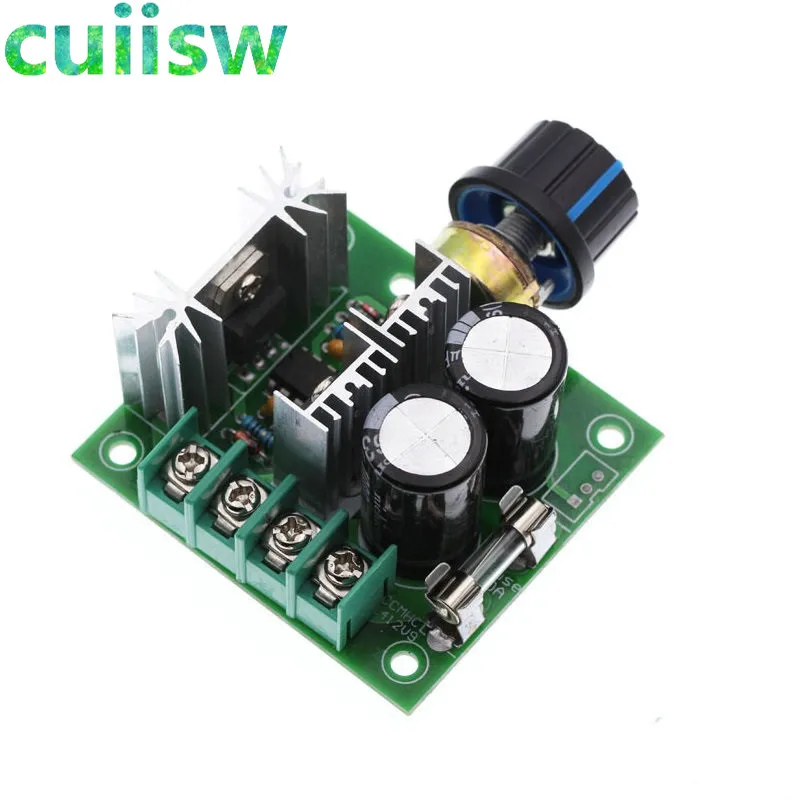 12V-40V 10A 13khz Pulse Width Modulation PWM DC Motor Speed Regulator Controller Switch Black-animated-img