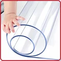 Clear Table ProtectorPlastic Table Cover Protector, Desk Protector Mat, Desk Pad Waterproof PVC Table Protecto preview-1