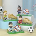 Football Mini Building Blick Blocks Soccer Player Match Assembling Bricks Minifigure Toy Shoe Pen Holder Kid Christmas Gifts preview-3