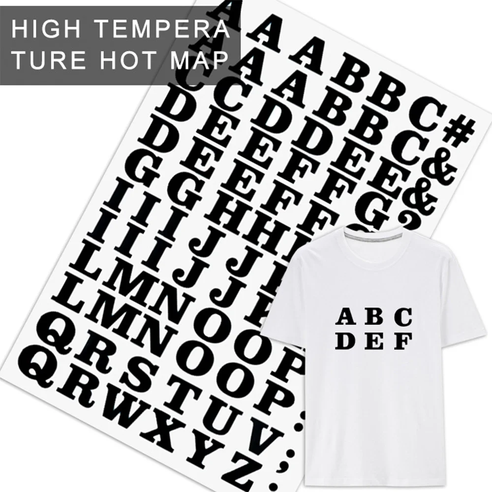 26 Letters Patches Thermal Transfer Printing For Garment Alphabet Iron on Appliques Clothing T-Shirt Hat Jeans Jacket Decoration-animated-img