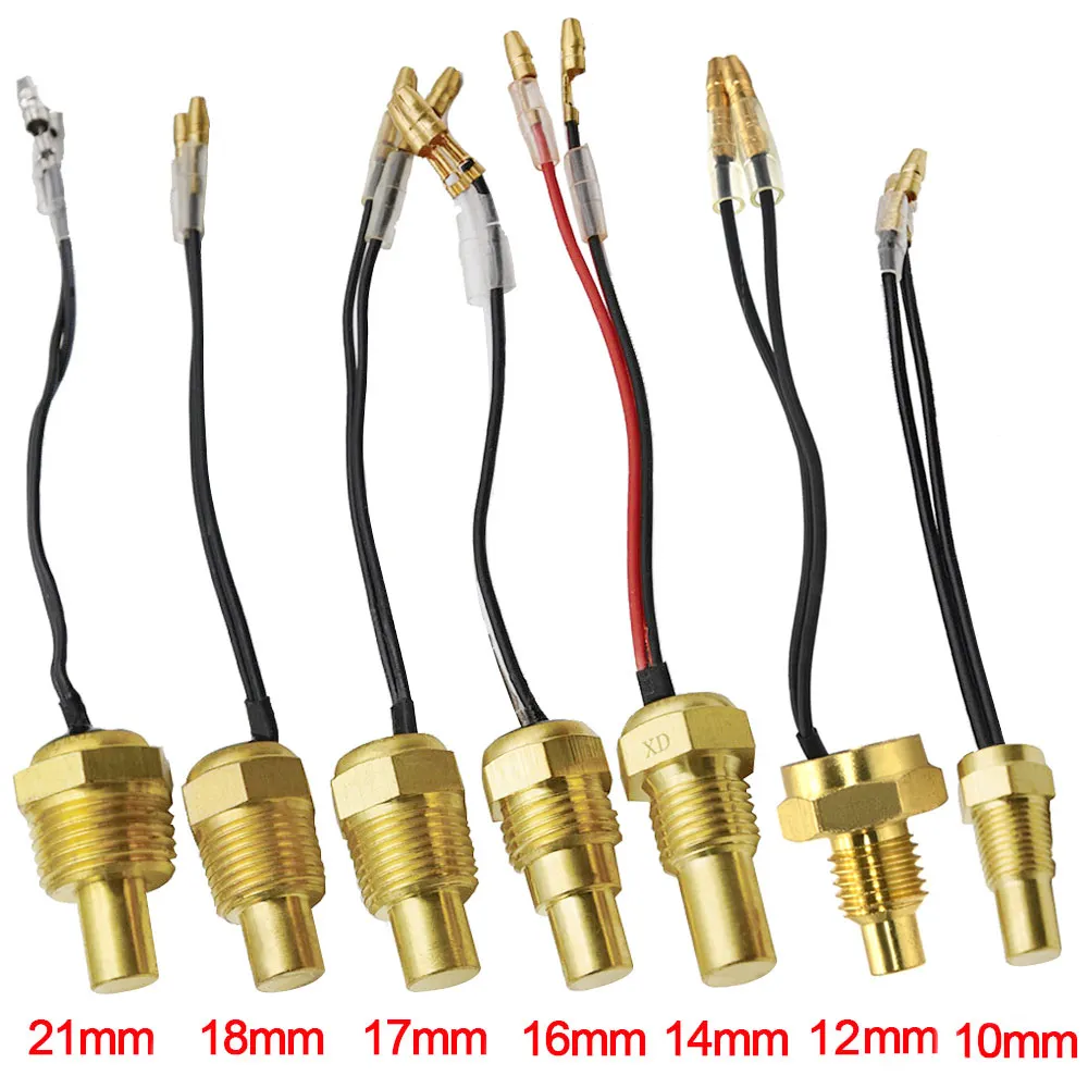 10/12/14/16/17/21MM Racing Car Meter Engine Temperature Sensor 12V/24V Water Temperature Sensor for Car Truck Boat-animated-img