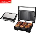 Electric Waffle Sandwich Maker 750W Small Roast Steak Machine Hamburger Non-stick Surface Grill Toaster Breakfast Machine preview-1