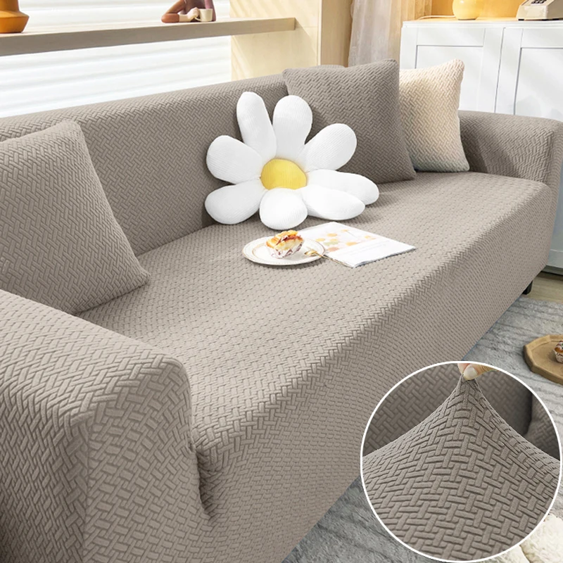 Sofa Cover for Living Room Elastic Thick Jacquard Sofa Cover for Sofa L-shaped Corner Sofa Cover 1/2/3/4 Seater Sofa Cover-animated-img