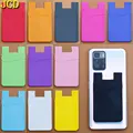 JCD Silicone Mobile Phone Back Pocket Card Holder Case Soft Elastic Non-slip Cell Phone Stick Adhesive Card Holder Wallet preview-1