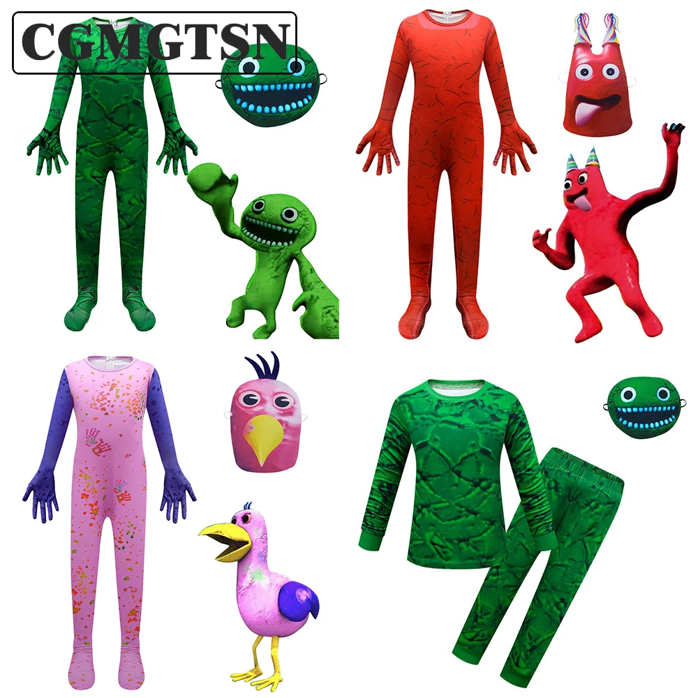 Garden of Banban Costume Kid Boys Green Jumbo Josh Monster Cosplay