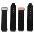 26mm * 19mm 25mm*17mm High-Quality Silicone Rubber Watch Strap Suitable For HUBLOT Wheel Hub Watchbands  men Strap Of Big