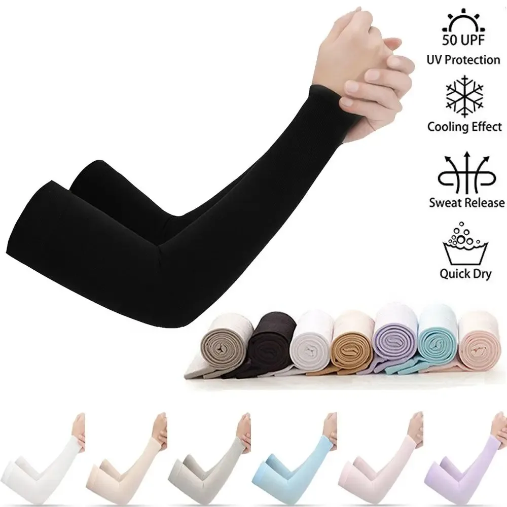 Unisex Arm Guards for Men Women, Sleeve Warmers, Sports Sleeves, UV Sun Protection, Hand Cover, Support, Running, Fishing, Cycli-animated-img