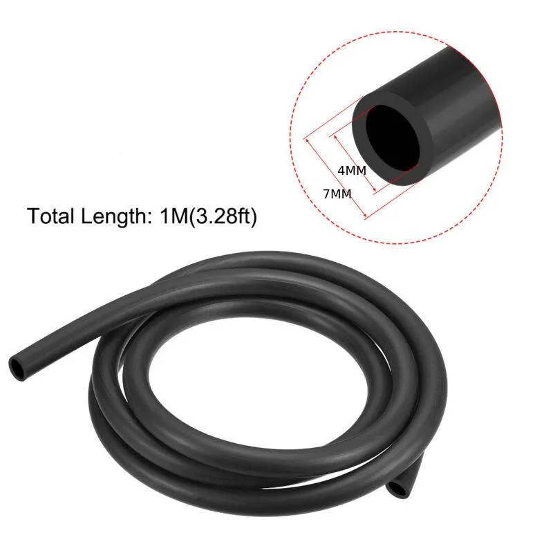 1M Black Fuel Line Hose NBR 5mm ID 8mm OD Diesel Petrol Water Hose Engine Pipe Motorcycle Equipments Parts-animated-img