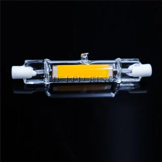 LED R7S Glass ABS Tube 118mm 78mm dimmable Instead of halogen lamp cob 220V 230v Energy saving powerful R7S led bulb 15W 30W 50W