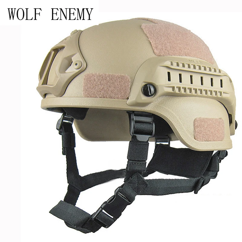 Casque tactique Airsoft Equipment Paintball Gun Head Protector avec vision  nocturne Sports Camera Mount