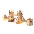 Robotime 3D Wooden Puzzle Game Big Ben,Tower Bridge for Children Adult Gift DIY With Light