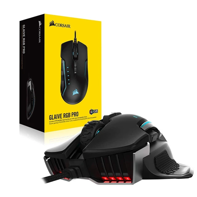 corsair glaive pro rgb gaming mouse black