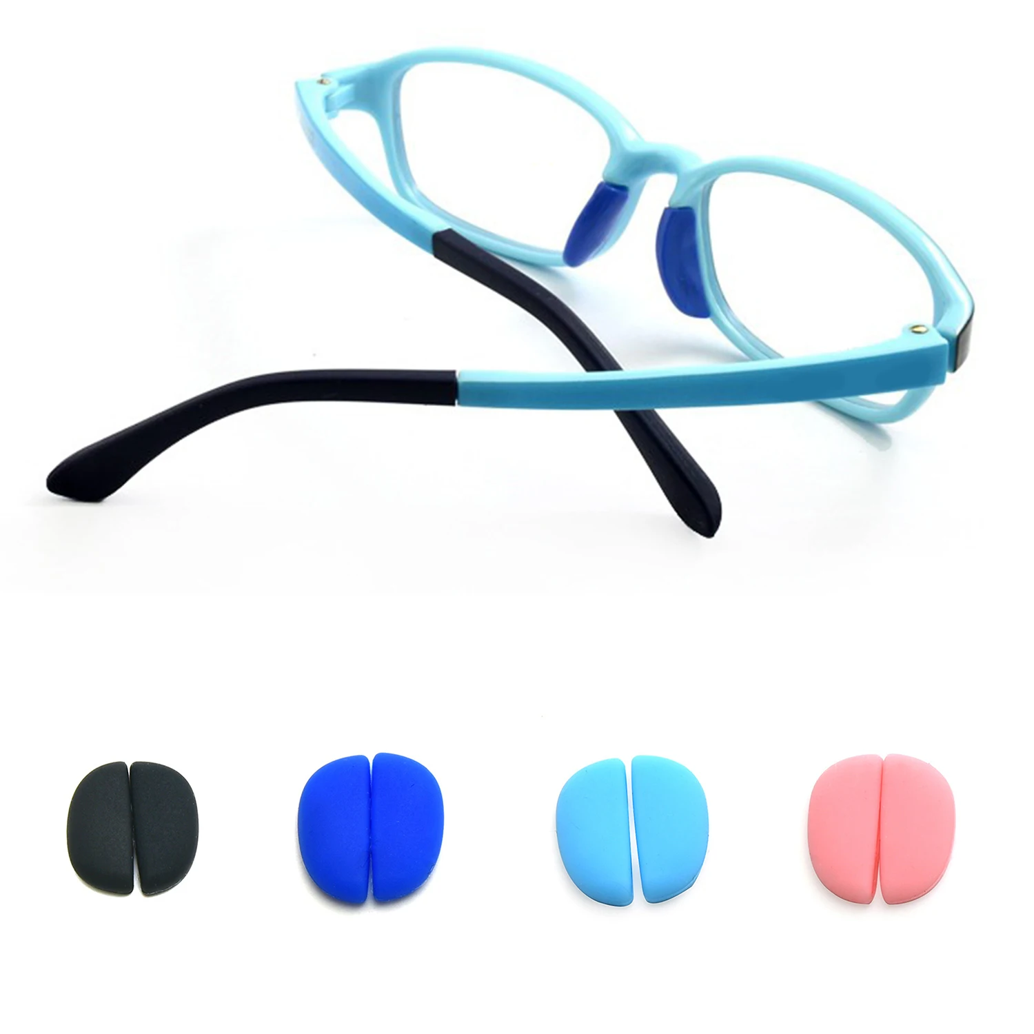 Anti-slip Silicone Nose Pads Children's Glasses Accessories Eyewear Accessories Anti-Slip Insert Nose Pad Push On Nose Pads-animated-img