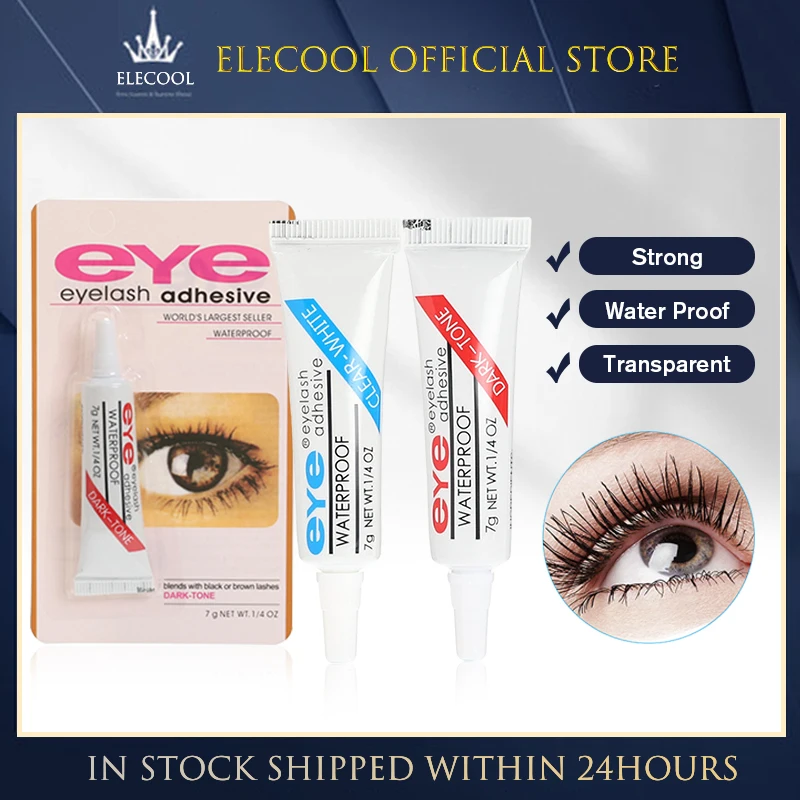 Eyelash Glue Adhesive Strong Dark /Clear Waterproof Eyelash Adhesive Eye MakeupToolFalseEyelash Waterproof Fast Dry DIY Cluster-animated-img