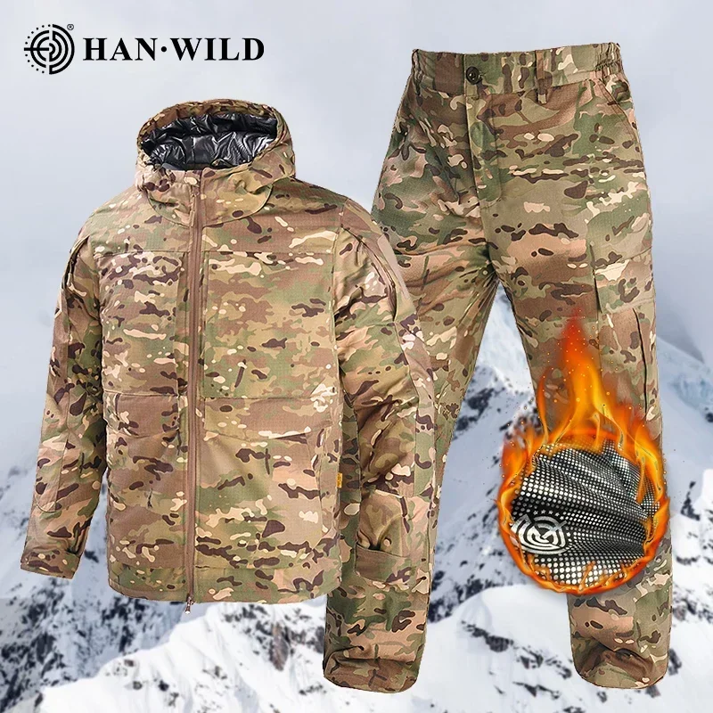 Winter Men Clothes Tactical Jacket Heating Suit Warmth Combat Cotton Uniform Softair Pants Windproof Thermal Hiking Windbreaker-animated-img