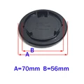 4Pcs/Set 70mm Black Wheel Center Cap Badge No Logo Tire Rim Cover Car Styling Accessories Refit Parts preview-1