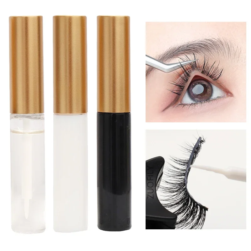 5ml Eyelashes Extension Glue Long Lasting Grafting Lashes Glue Quick Dry Adhesive Black/Clear/White Glue No Irritant Makeup-animated-img