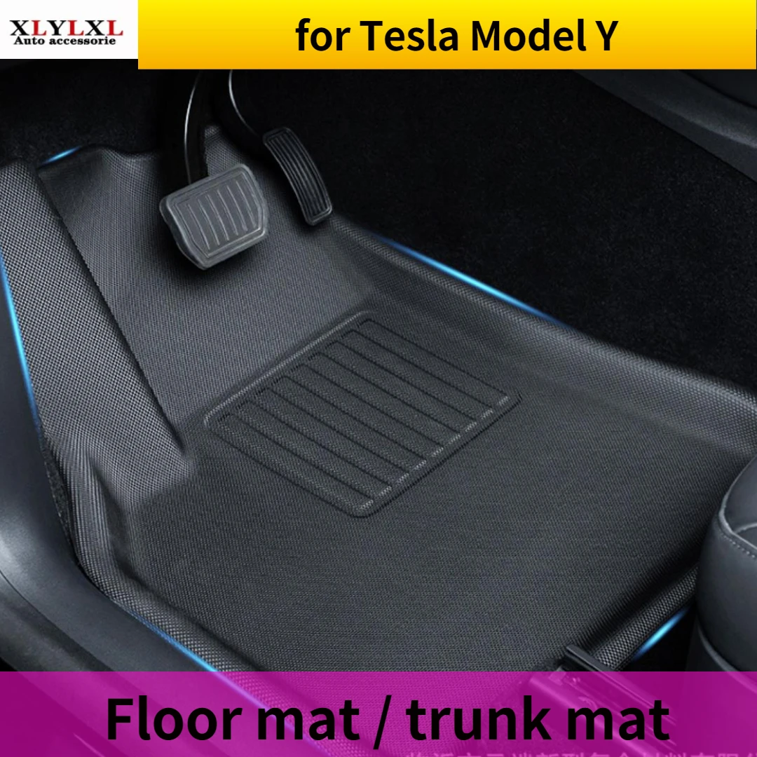 Tesla Model Y Floor Mats 2024 2023 2022 2021 LHD RHD All Weather Car Floor  Liners Frunk Trunk Cargo Mats Model Y Accessories - AliExpress