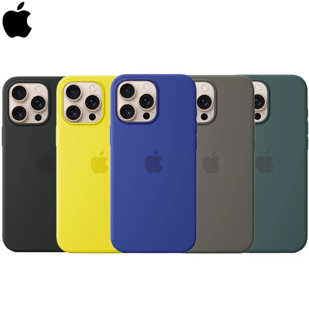 Original Liquid Silicone Phone Case for iPhone 12 13 14 15 16 Pro Max Apple Cases for iPhone 12 13 mini 15 16 Plus Full Cover-animated-img