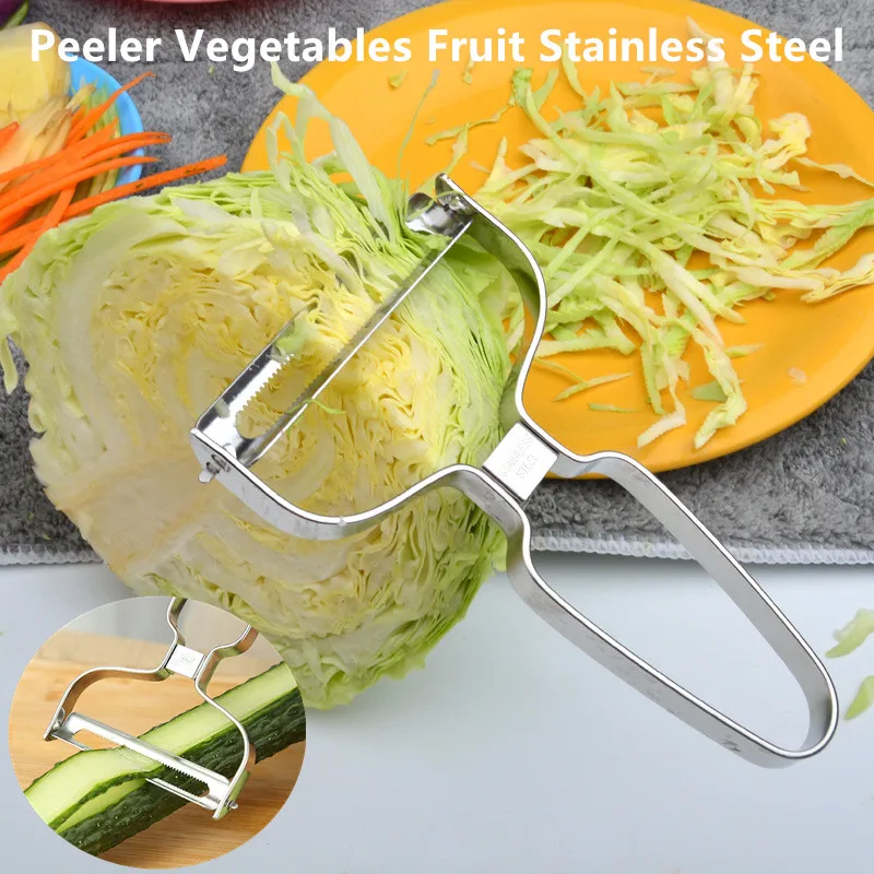 Peeler Vegetables Fruit Stainless Steel Knife Cabbage Graters Salad Potato Slicer Kitchen Accessories Cooking Tools Wide Mouth-animated-img