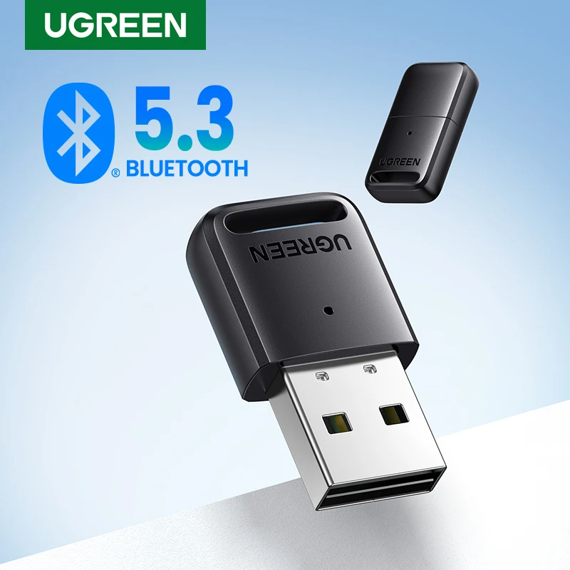 UGREEN Bluetooth 5.3 Adapter for PC USB Bluetooth 5.0 Receiver Dongle Wireless Computer Adapter For Mouse Keyboard Win 11/10/8.1-animated-img