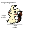 4 pcs Cartoon Animal Breast Brooch Set Funny Mimikyu Enamel Pin Wallet Backpack Clothes Jewelry Metal Emblem Accessories Gift preview-5