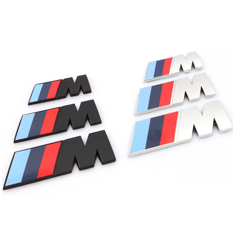 3D ABS M Badge Car Styling Body Rear Trunk Decor Sticker Car Modification Accessorie For BMW M Power Performance M3 M5 X1 X3 X5-animated-img