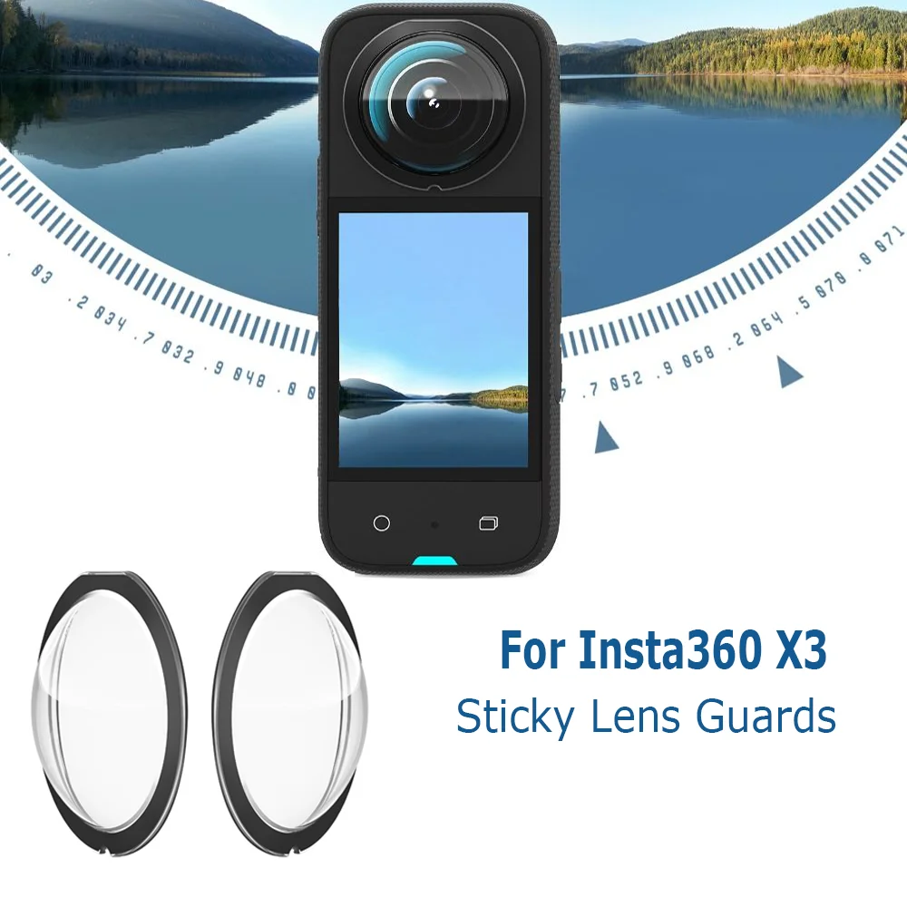For Insta360 X3 Sticky Lens Guards Dual-Lens 360 Mod For Insta 360 X3  Protector Accessories