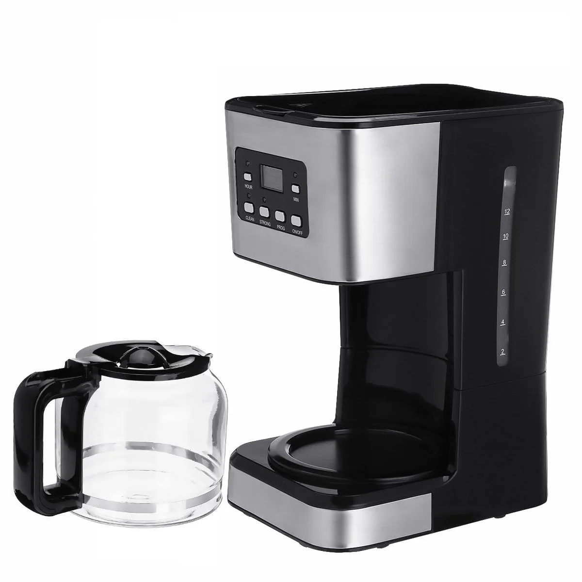 Coffe Machine Electric Drip Maker American Tea Pot 600W 0.65L Mini Home  Appliances Moka Pot Black Cafeteras De Cafe