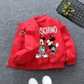 New Spring Baby Boys Girls Jacket Fashion Cartoon Mickey Minnie Mouse Print Outerwear for Kids Clothes Children Windbreaker Coat preview-3