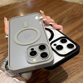 New Shockproof Magnetic Transparent Case For iPhone 16 15 14 13 12 11 Pro Max 16 Plus Magsafe Wireless Charge Hard Back Cover preview-3