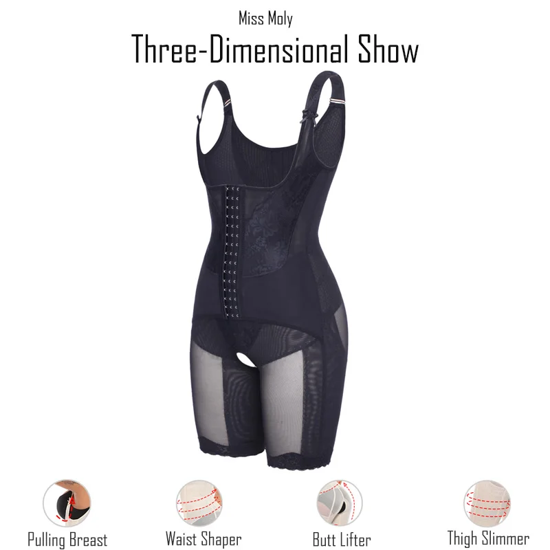 Bodysuit Women Shapewear Body Shaper With Cup Compression Bodies Belly  Sheath Waist Trainer Reductive Slimming Underwear