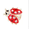 2022 Exquisite Cute Little Bee Ladybug Rhinestone Brooch Charm Ladies Trend Brooch Pin Party Clothing Accessories preview-3