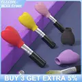 3pcs Heart-shaped Brush Dust Protection Cover Guards Silica Protectors Protective Accessories Makeup Brushes Set Beauty Tools preview-1