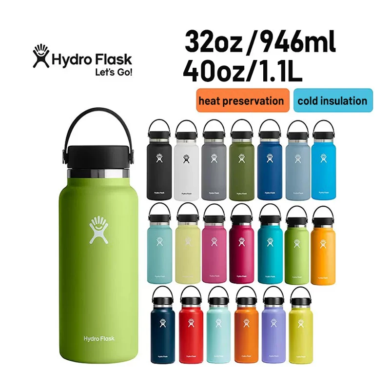 Hydro Flask 16oz/32oz/40oz Fashion Stainless Steel Insulated Cup Men Women  Sports Water Cup Outdoor Water Cup Children Water - AliExpress