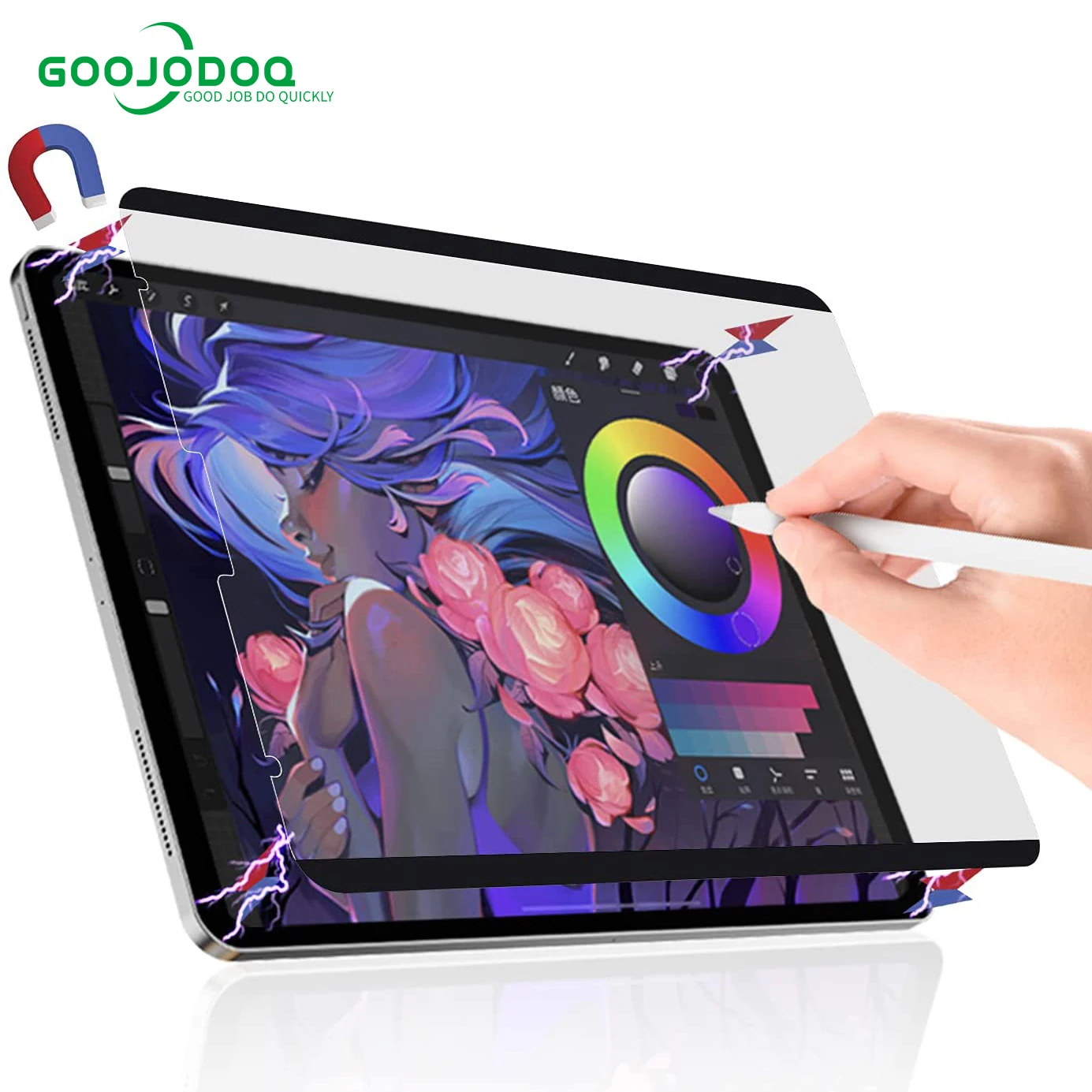 Magnetic Like Paper Film For iPad Pro 12.9 11 9 10th Generation Screen  Protector Air 5 4 10.9 7th 8th 9th 10.2 Mini 6 2021 Matte - AliExpress