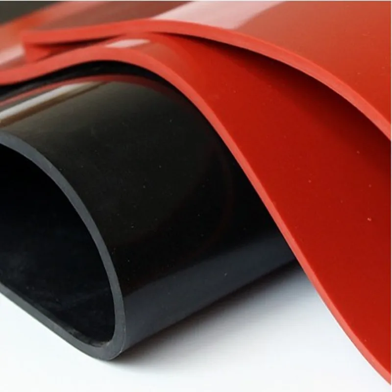 Red/Translucent/Black Silicone Rubber Sheet 500x500mm 1mm Silicone Sheeting  for Vacuum Press Oven Heat Resistant