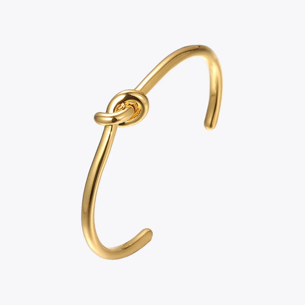 gold knot cuff bracelet