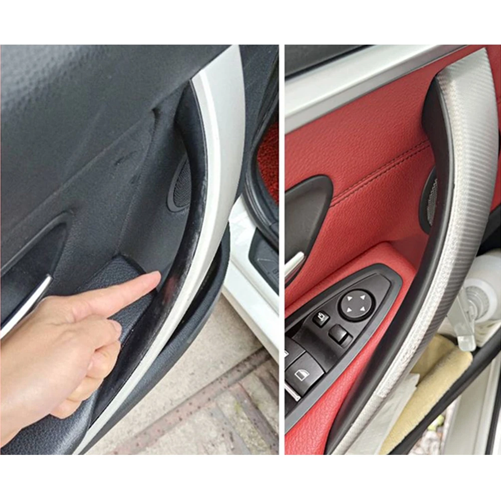 Car Interior Door Handles For BMW F30 F31 F32 F34 F36 F80 F82 3 4 Series 3GT  ABS Interior Door Handle Pull Protective Cover-animated-img