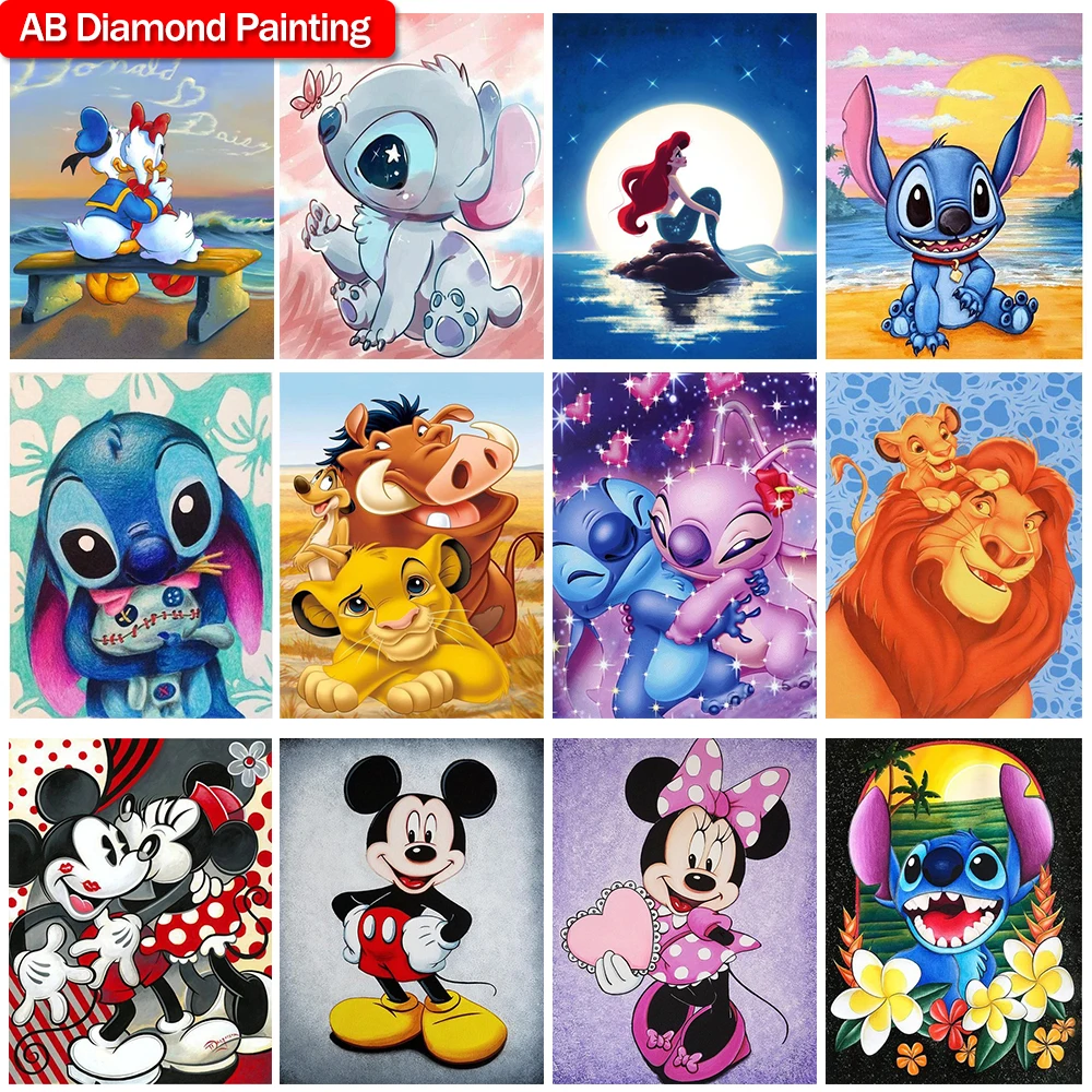 5D Diamond Painting Stitch Disney Diamond Art Full Drill Cross