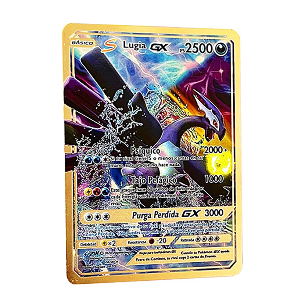 2023 new 10000 Arceus Vmax Gx gold pocket monster card Spanish iron metal  Pokmo Letters children's gift game collection card - AliExpress