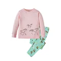 Girls Pajama Sets Cartoon Print Long Sleeve Cute Full Sleeve T-Shirt Tops with Pants Toddler Baby Spring Autumn Sleeping Clothes preview-1