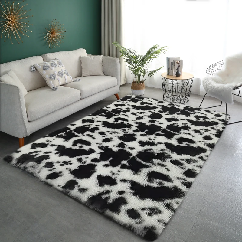 Fluffy Bedroom Carpet Nordic Style Teen Door Mat Nordic Style Soft Large Size Kid Floor Cushions Living Room Carpets