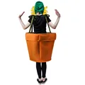 Halloween Flower Pot Costume for Adults Cosplay Women s Sunflower Costume with Headpiece for Garden Theme Party Sunflower preview-1